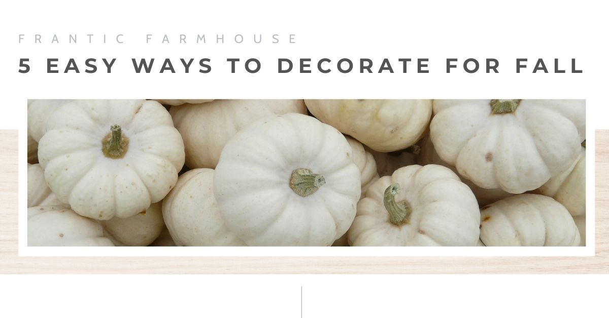
                  5 Easy Ways To Decorate For Fall
                