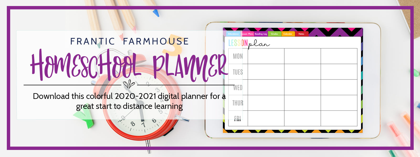 
          Homeschooling Digital Planner Free Download
        