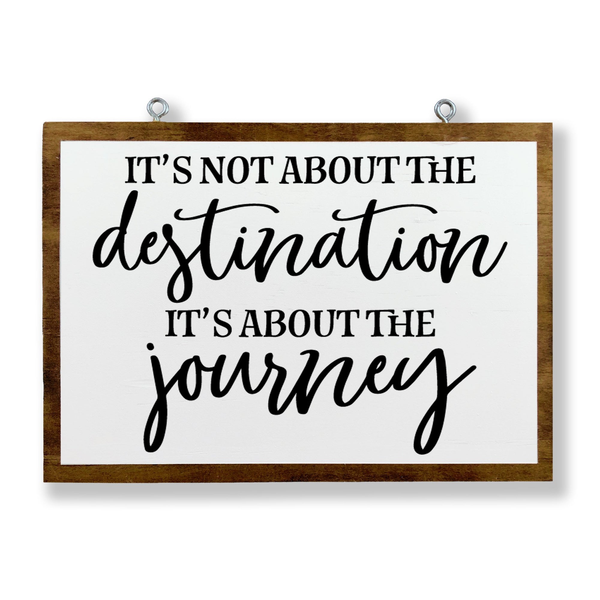 It's Not About the Destination It's About the Journey