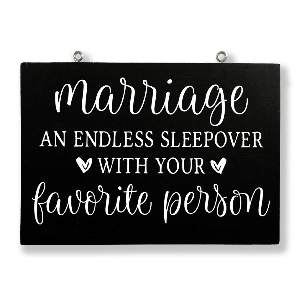 Marriage Is An Endless Sleepover With Your Favorite Person