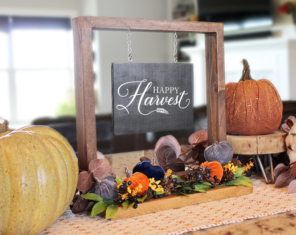 Happy Harvest Hanging Sign