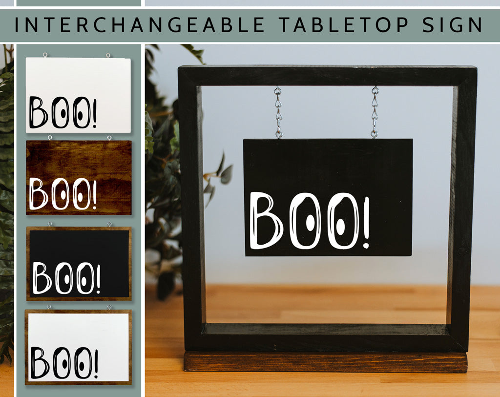 Boo! Hanging Sign