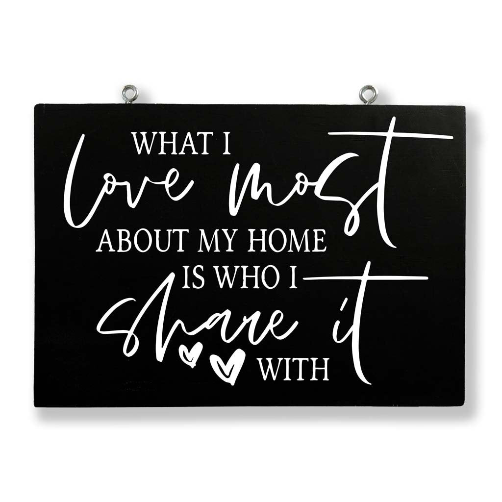 What I Love Most About My Home is Who I Share it With